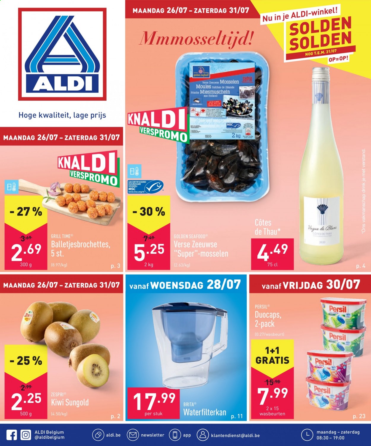 thumbnail - ALDI-aanbieding - 26/07/2021 - 31/07/2021 -  producten in de aanbieding - kiwi, Persil. Pagina 1.