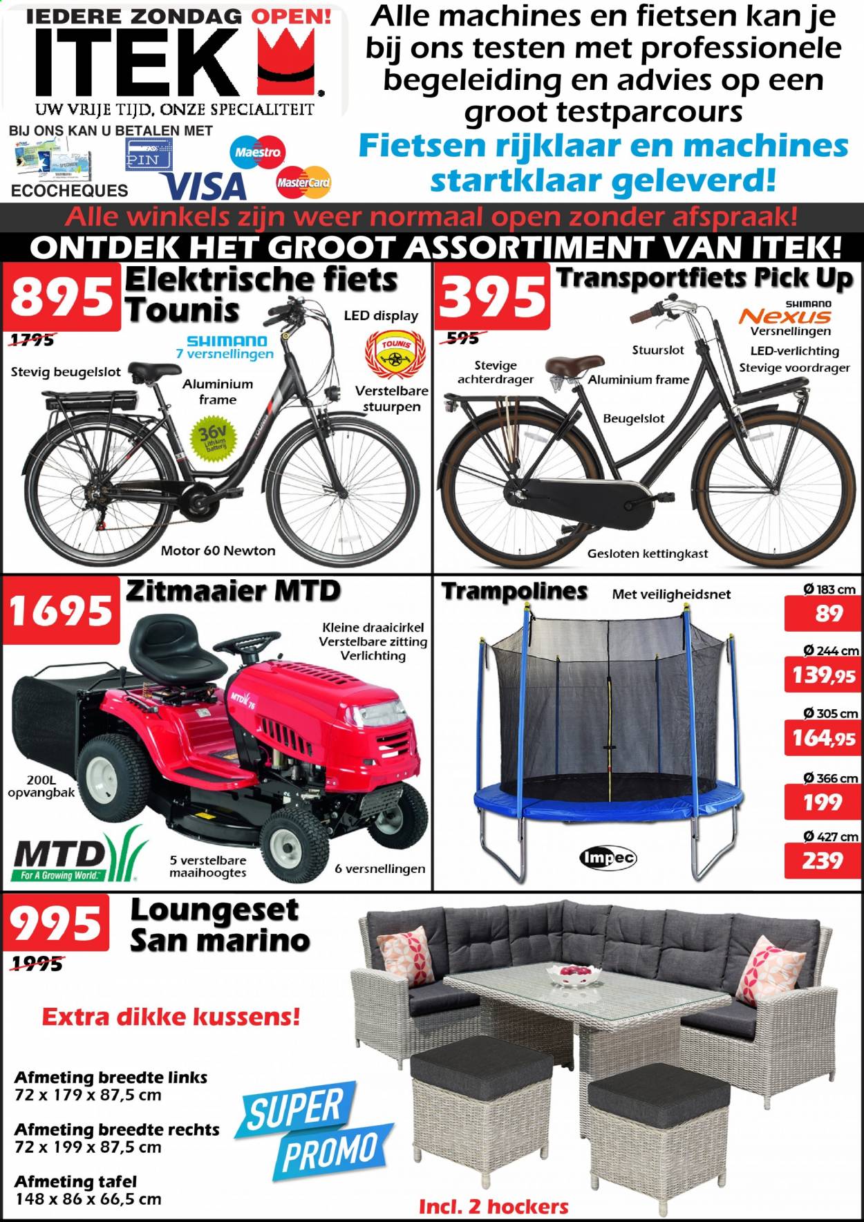 thumbnail - Itek-aanbieding - 05/08/2021 - 29/08/2021 -  producten in de aanbieding - Shimano, elektrische fiets, fiets, verlichting. Pagina 1.