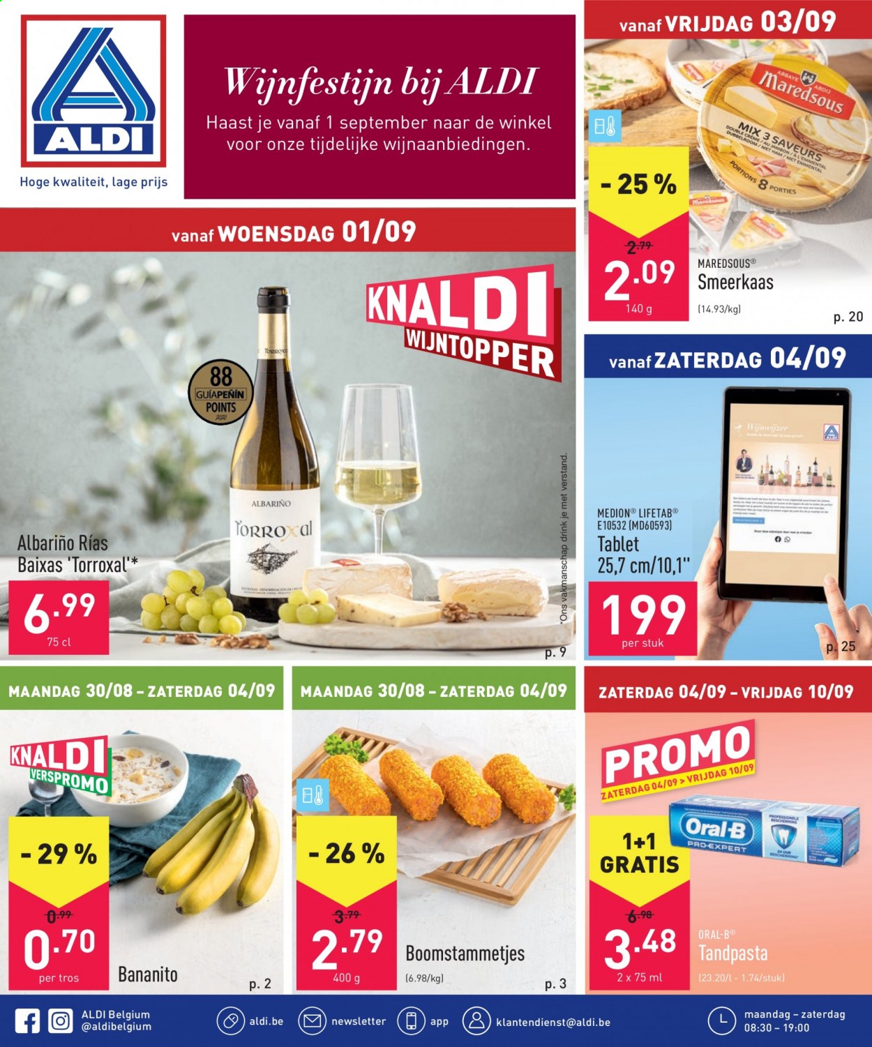 thumbnail - Catalogue ALDI - 30/08/2021 - 04/09/2021 - Produits soldés - emmental, fromage. Page 1.