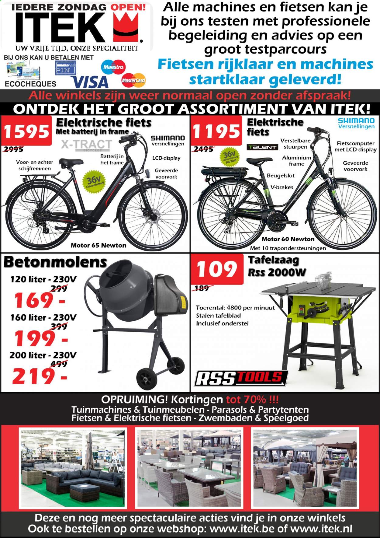 thumbnail - Itek-aanbieding - 19/08/2021 - 12/09/2021 -  producten in de aanbieding - Shimano, elektrische fiets, fietscomputer, fiets, speelgoed. Pagina 1.