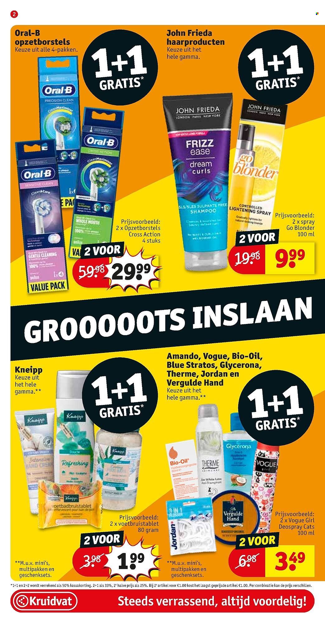 thumbnail - Catalogue Kruidvat - 07/09/2021 - 12/09/2021 - Produits soldés - shampooing, Oral-b. Page 2.