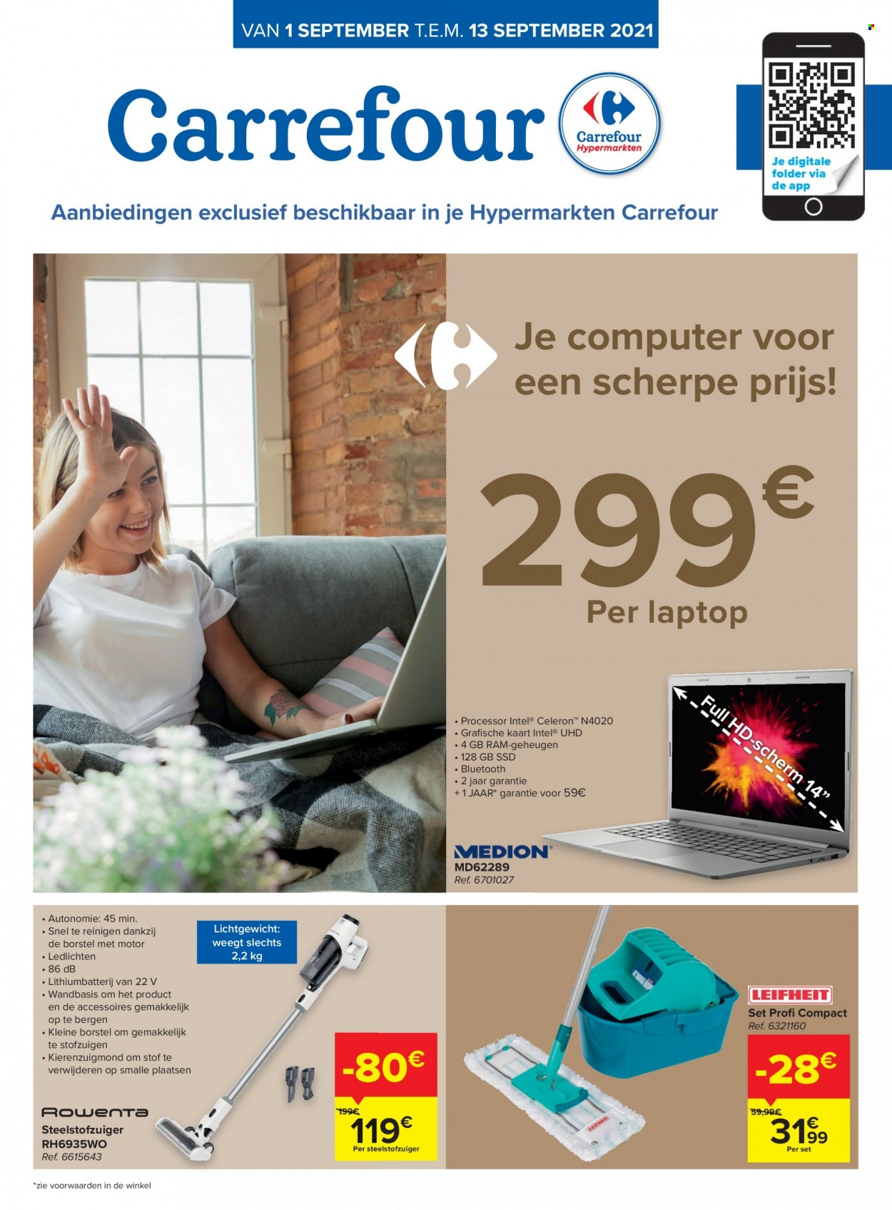 thumbnail - Catalogue Carrefour hypermarkt - 01/09/2021 - 13/09/2021 - Produits soldés - laptop. Page 1.