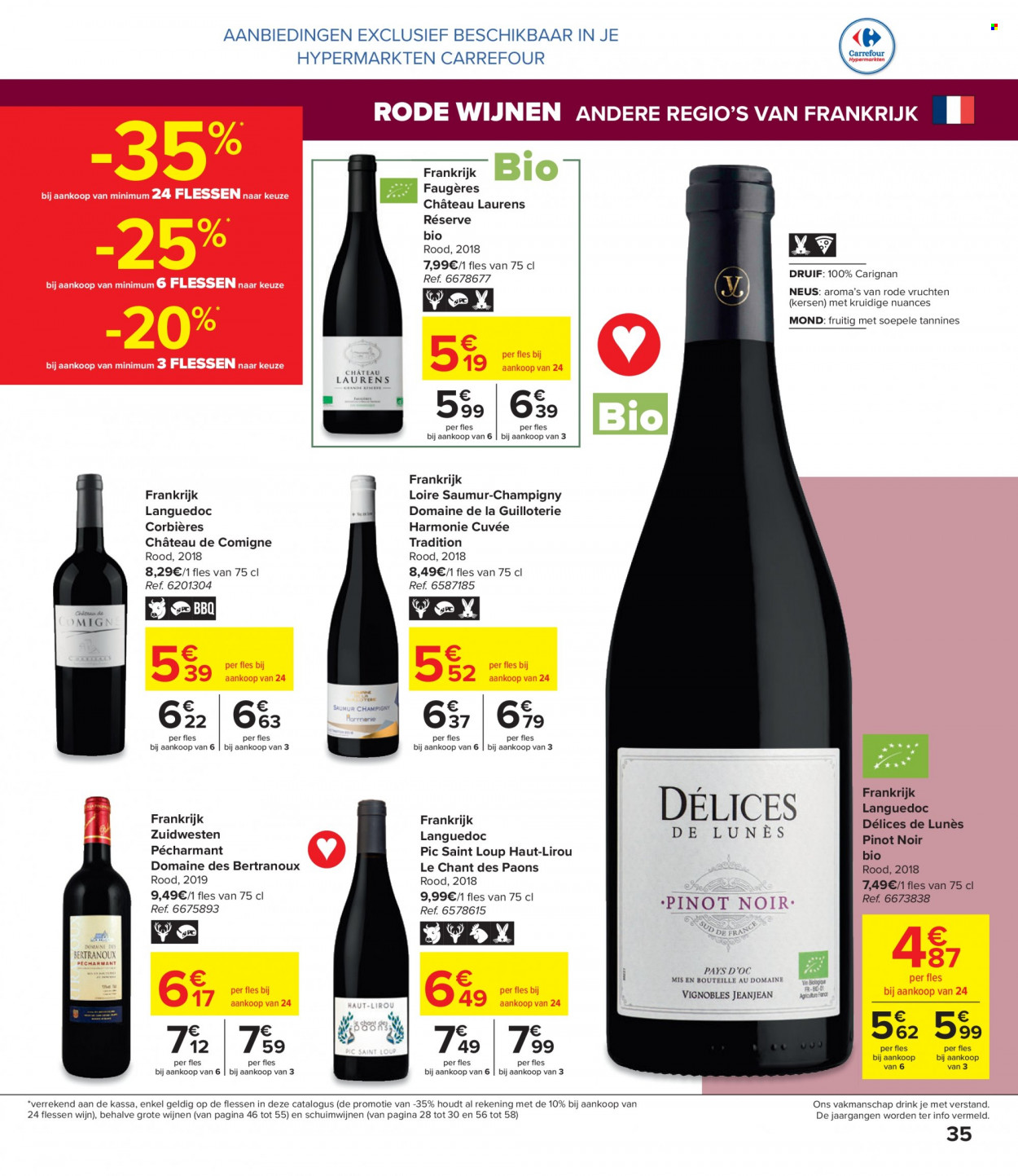 thumbnail - Carrefour hypermarkt-aanbieding - 15/09/2021 - 04/10/2021 -  producten in de aanbieding - kersen, rode vruchten, BBQ, Pinot Noir, wijn. Pagina 5.