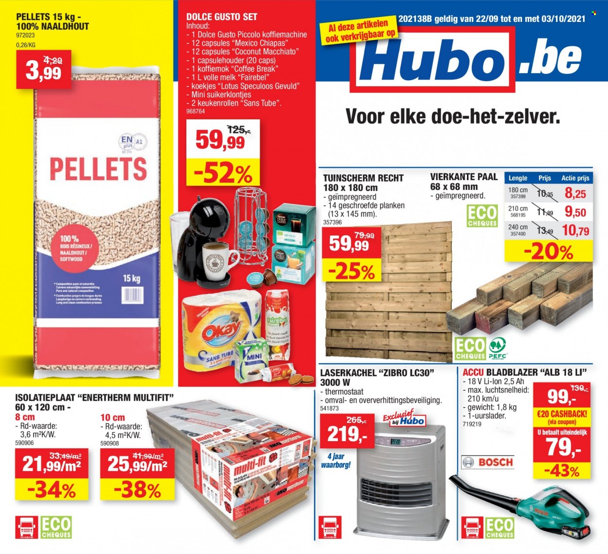 thumbnail - Hubo-aanbieding - 22/09/2021 - 03/10/2021 -  producten in de aanbieding - Dolce Gusto, thermostaat. Pagina 1.