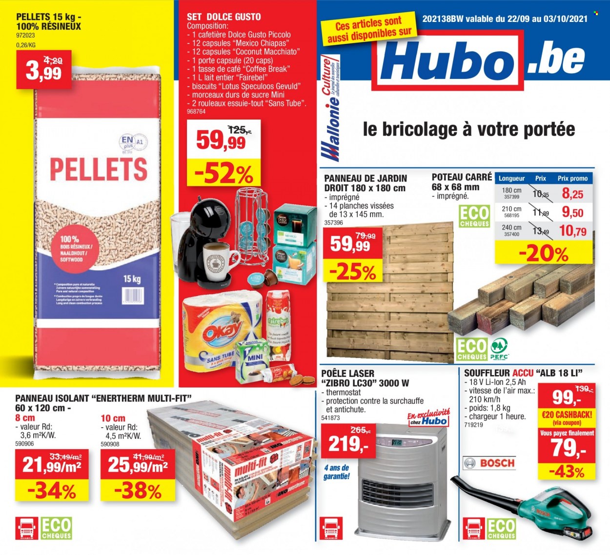 thumbnail - Hubo-aanbieding - 22/09/2021 - 03/10/2021 -  producten in de aanbieding - Dolce Gusto. Pagina 1.