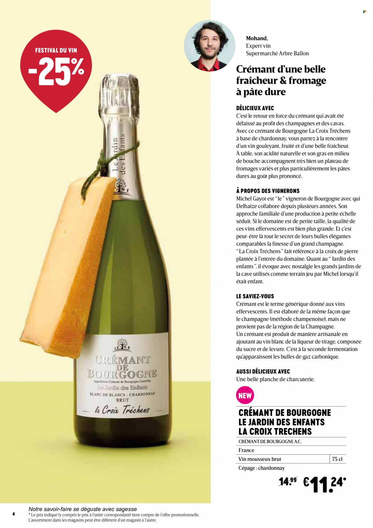 thumbnail - Delhaize-aanbieding - 23/09/2021 - 20/10/2021 -  producten in de aanbieding - champagne, Chardonnay, liqueur, maïs. Pagina 4.