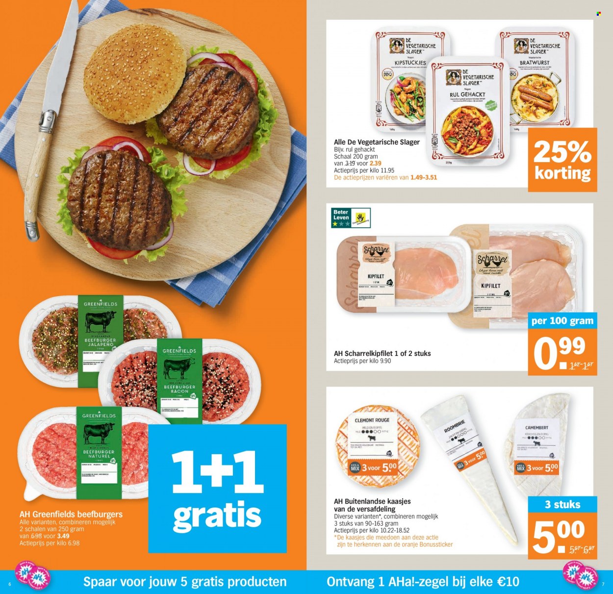 thumbnail - Albert Heijn-aanbieding - 27/09/2021 - 03/10/2021 -  producten in de aanbieding - oranje, kipfilet, bacon, Camembert, BBQ. Pagina 4.