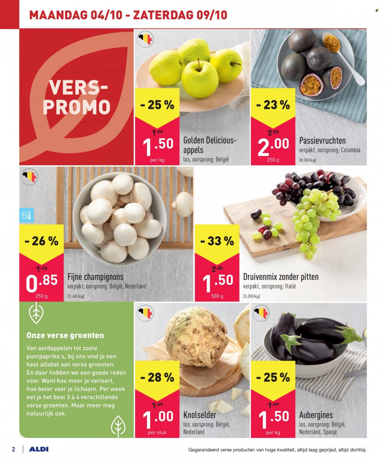 thumbnail - ALDI-aanbieding - 04/10/2021 - 09/10/2021 -  producten in de aanbieding - champignons, aardappelen, puntpaprika. Pagina 2.