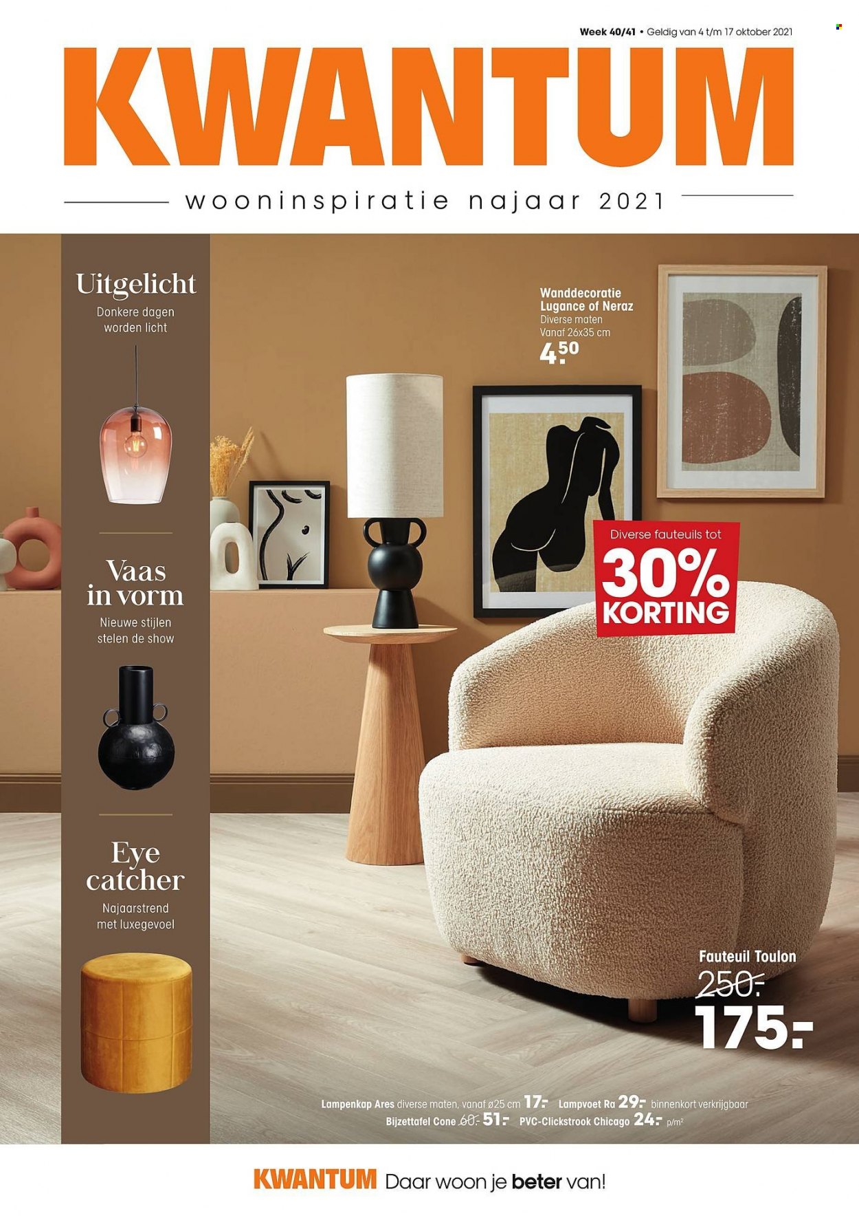 thumbnail - Catalogue Kwantum - 04/10/2021 - 17/10/2021 - Produits soldés - fauteuil. Page 1.