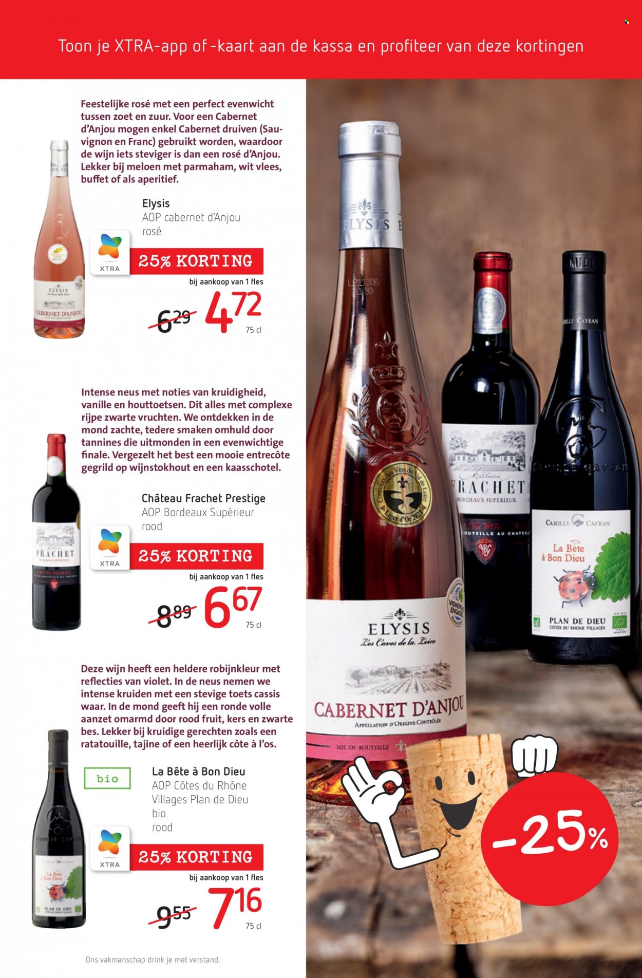 thumbnail - SPAR-aanbieding - 07/10/2021 - 20/10/2021 -  producten in de aanbieding - meloen, druiven, entrecote, parmaham, prosciutto di parma, wijn, Côtes du Rhône. Pagina 3.