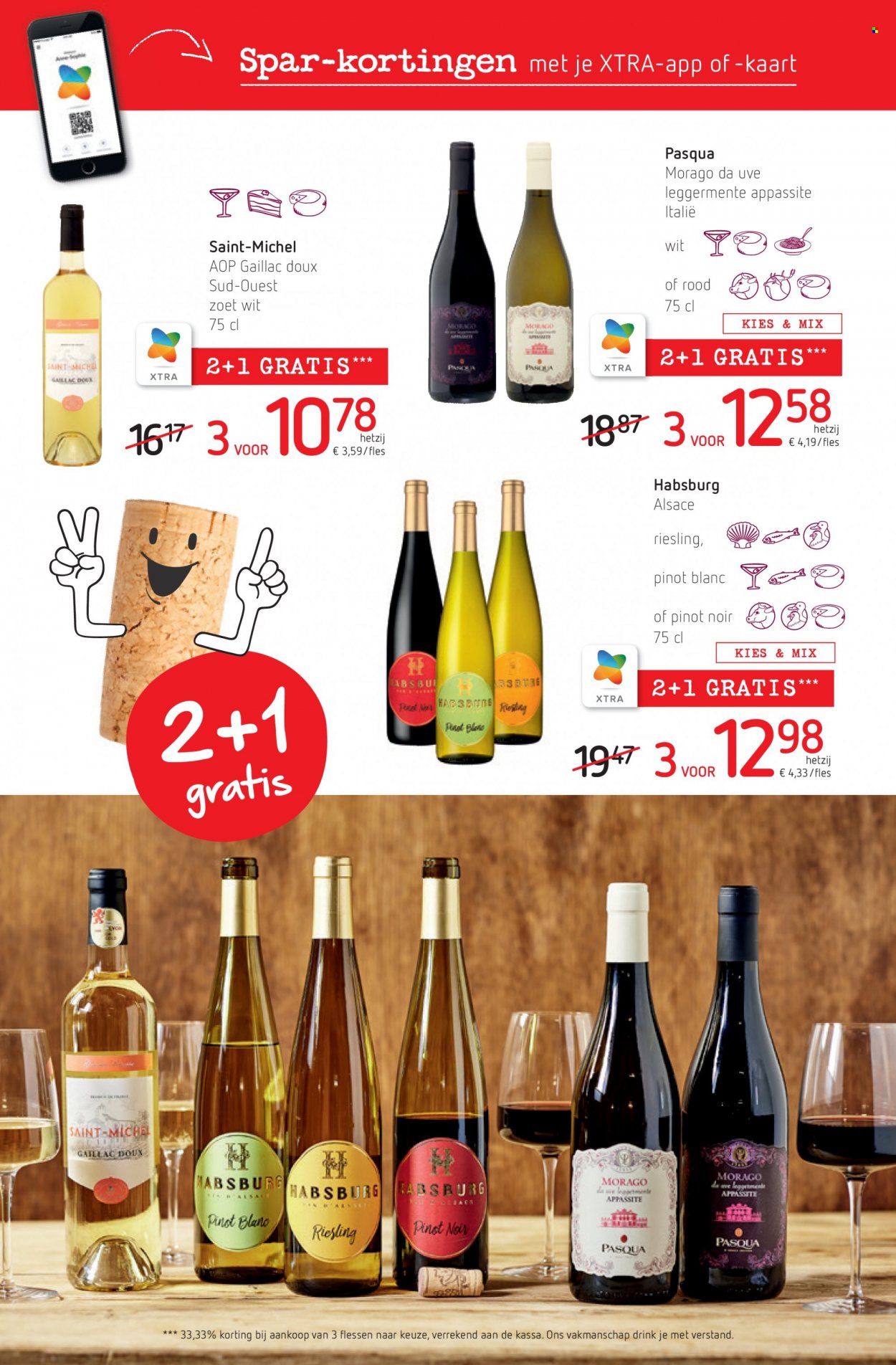 thumbnail - Catalogue SPAR - 07/10/2021 - 20/10/2021 - Produits soldés - vin blanc, vin, alcool, Pinot Blanc, Riesling. Page 4.
