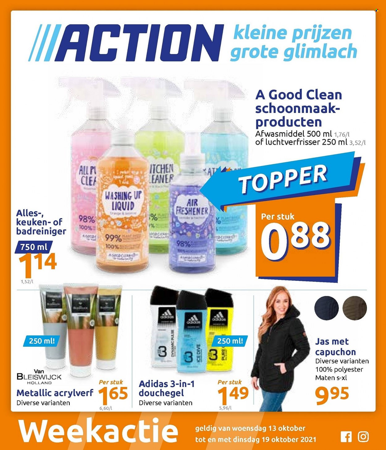 thumbnail - Catalogue Action - 13/10/2021 - 19/10/2021 - Produits soldés - Adidas. Page 1.