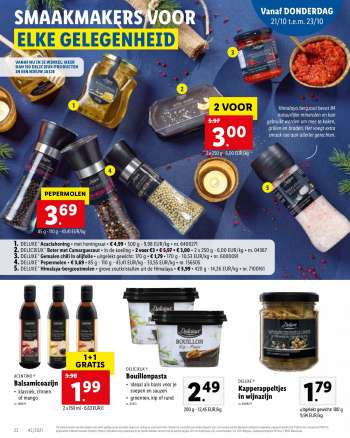Catalogue Lidl - 18/10/2021 - 23/10/2021.