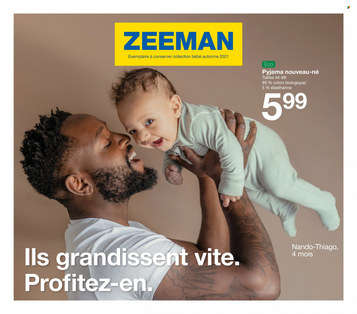 thumbnail - Catalogue Zeeman - Produits soldés - pyjama. Page 1.