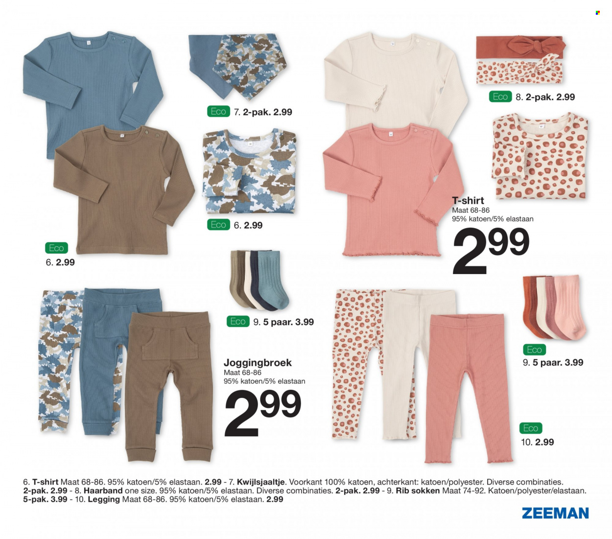 thumbnail - Zeeman-aanbieding -  producten in de aanbieding - joggingbroek, shirt, t-shirt. Pagina 21.