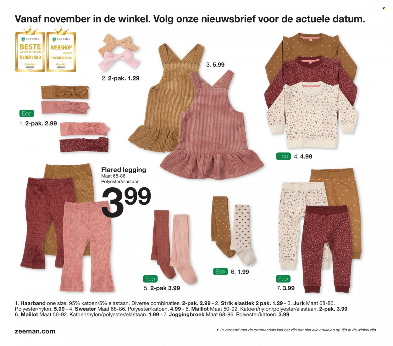 thumbnail - Zeeman-aanbieding -  producten in de aanbieding - joggingbroek, jurk. Pagina 24.