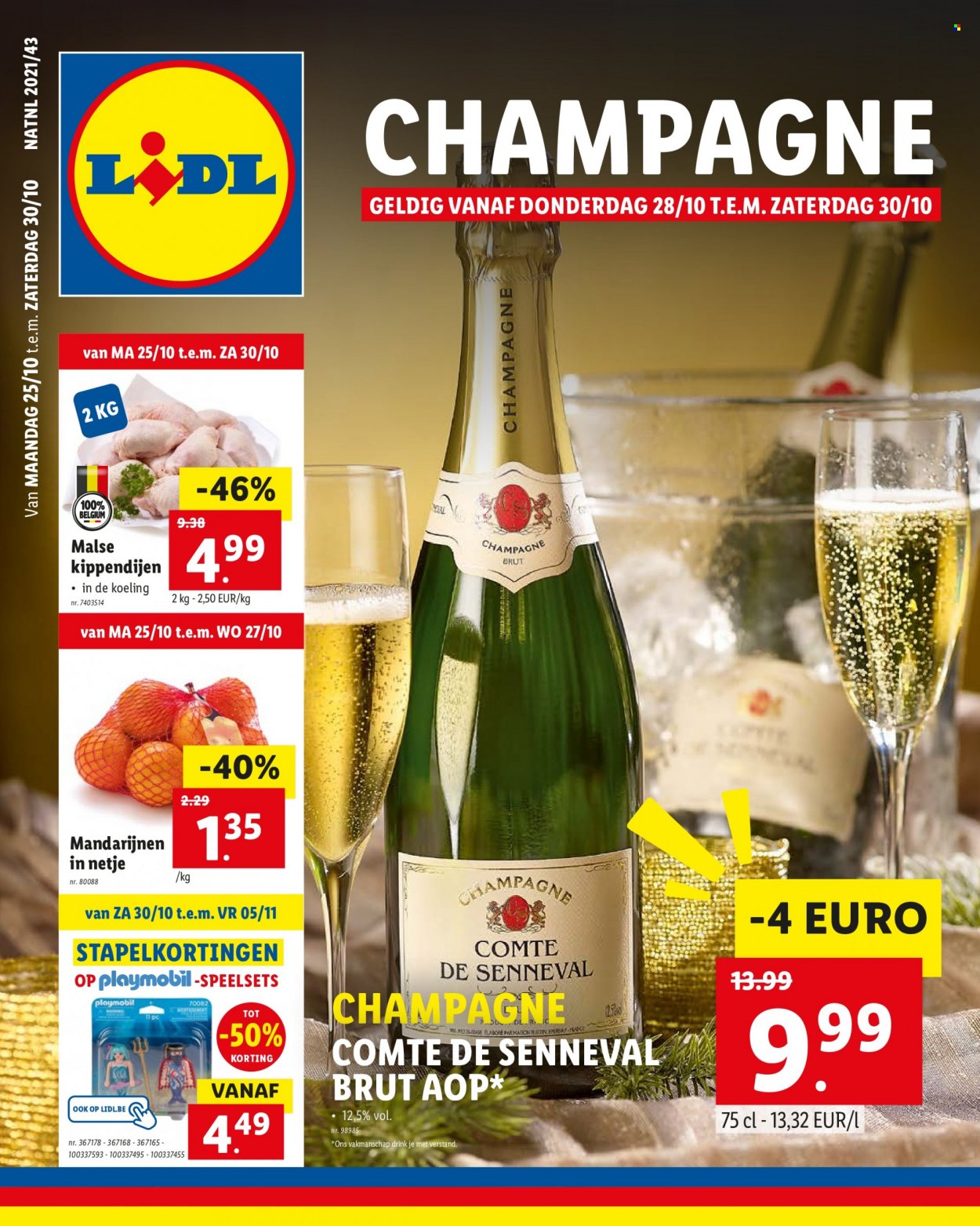 thumbnail - Catalogue Lidl - 25/10/2021 - 30/10/2021 - Produits soldés - Comté, champagne, alcool, Playmobil. Page 1.