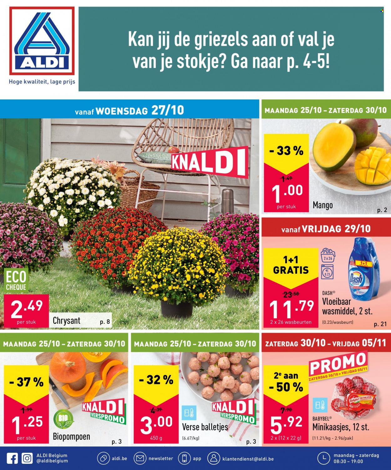 thumbnail - Catalogue ALDI - 25/10/2021 - 30/10/2021 - Produits soldés - Babybel, fromage. Page 1.