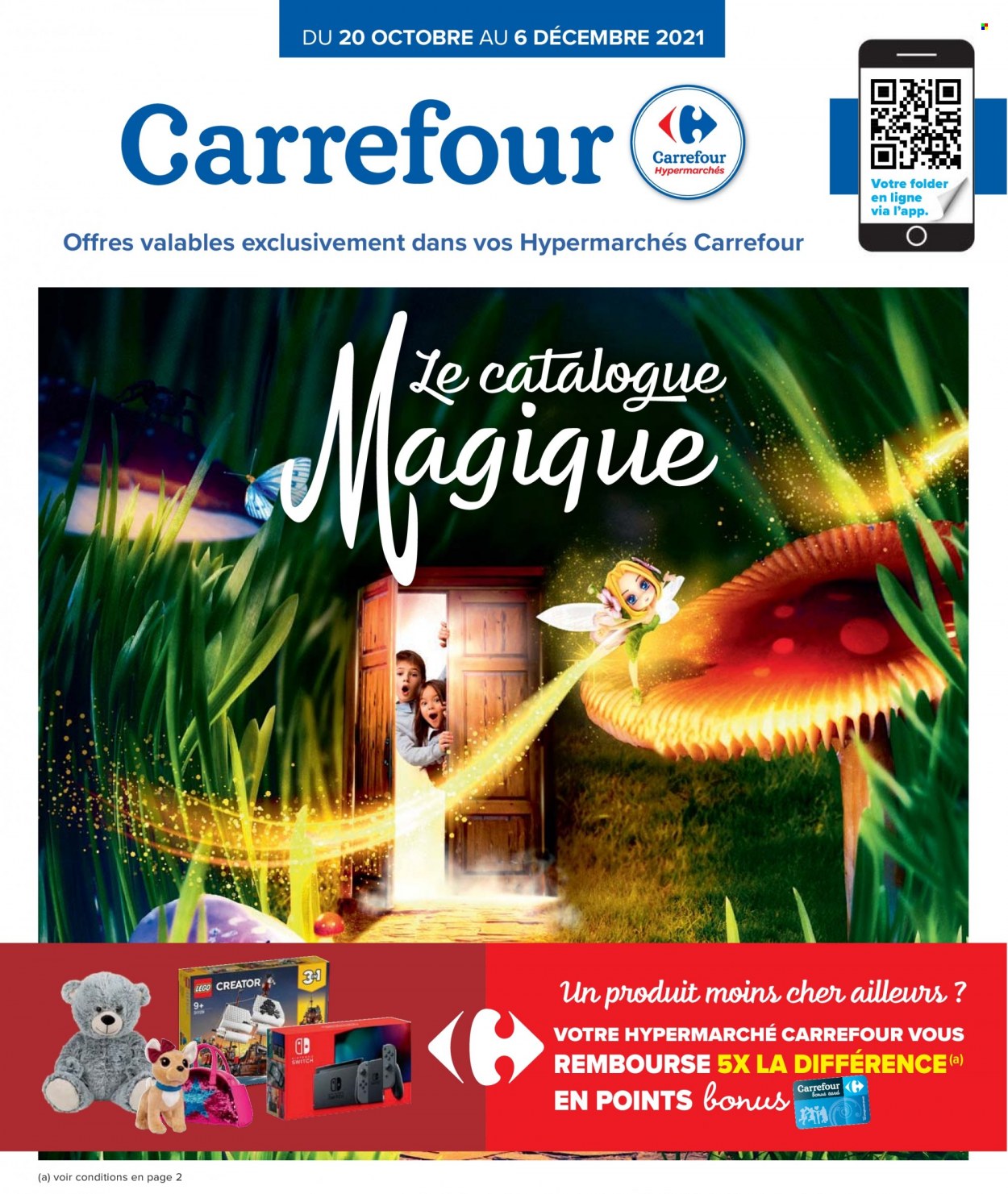 thumbnail - Catalogue Carrefour hypermarkt - 20/10/2021 - 06/12/2021 - Produits soldés - Lego, Lego Creator. Page 1.