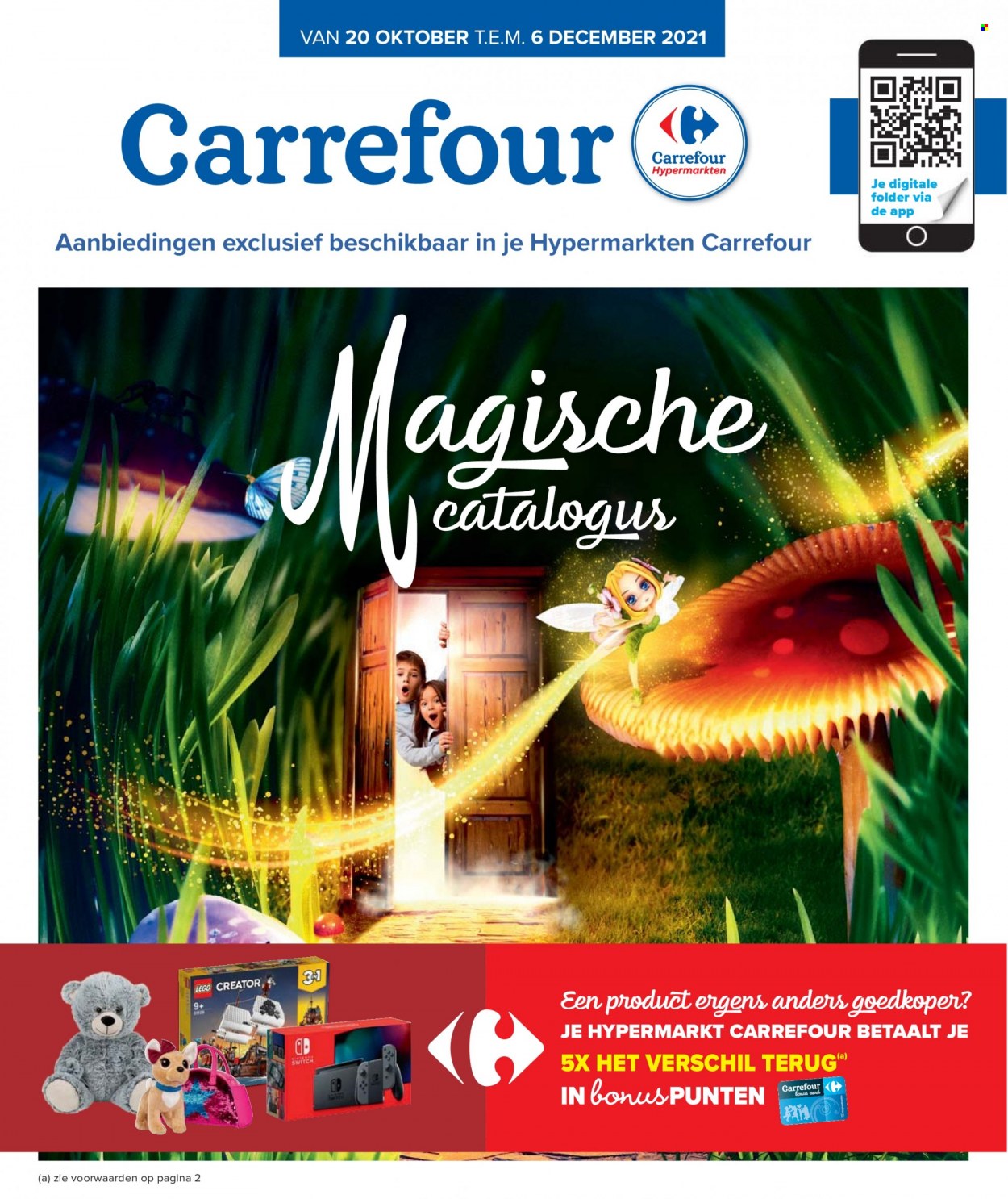 thumbnail - Catalogue Carrefour hypermarkt - 20/10/2021 - 06/12/2021 - Produits soldés - Lego, Lego Creator. Page 1.