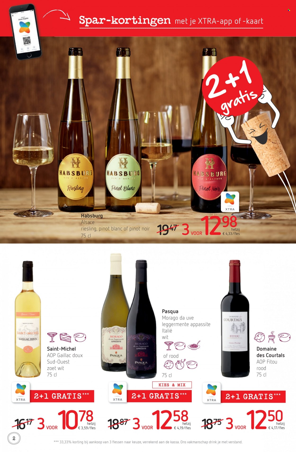 thumbnail - SPAR-aanbieding - 21/10/2021 - 03/11/2021 -  producten in de aanbieding - riesling, Pinot Noir. Pagina 2.