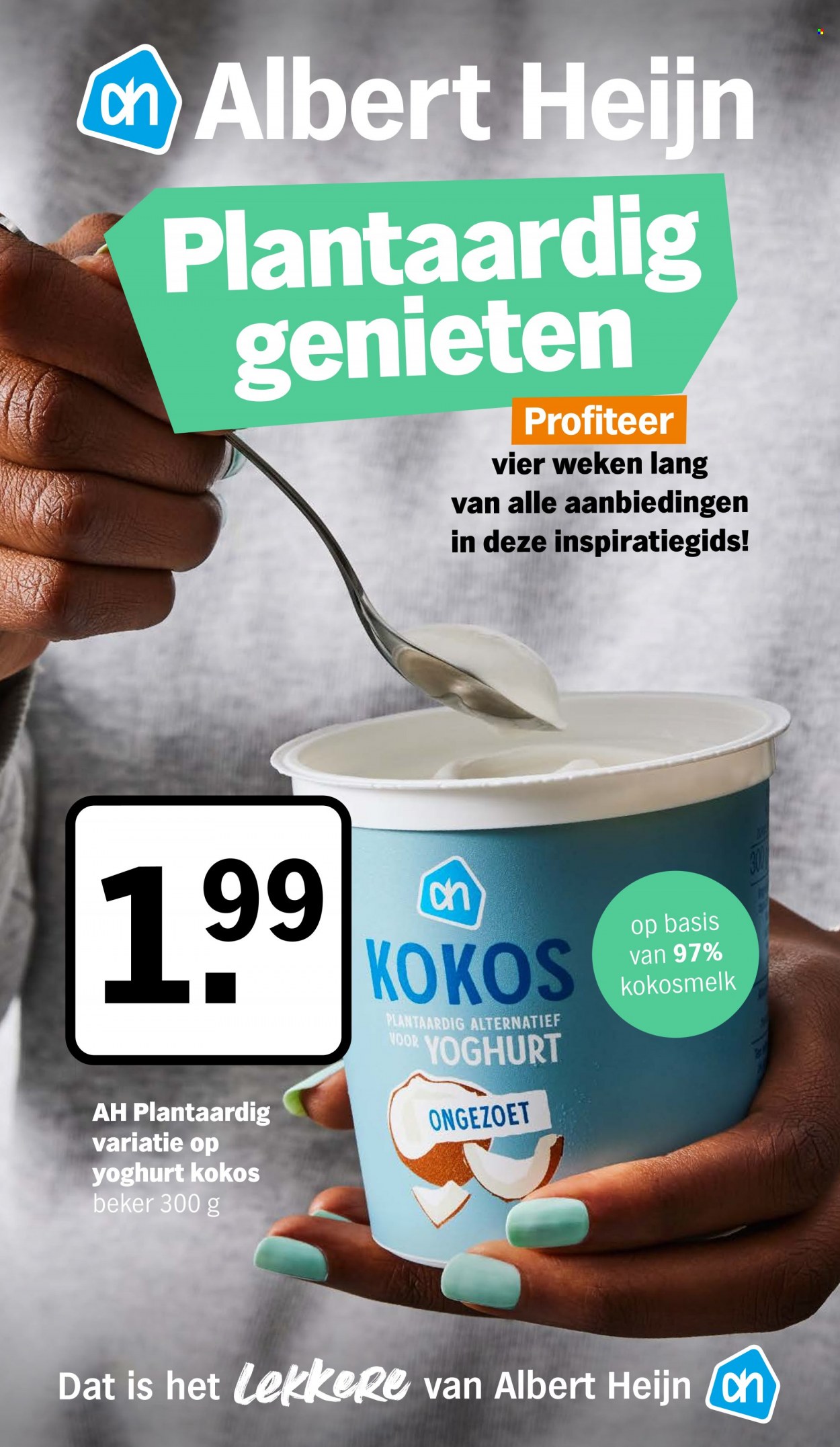 Albert Heijn-aanbieding - 18.10.2021 - 14.11.2021 -  producten in de aanbieding - kokosmelk, yoghurt. Pagina 1.