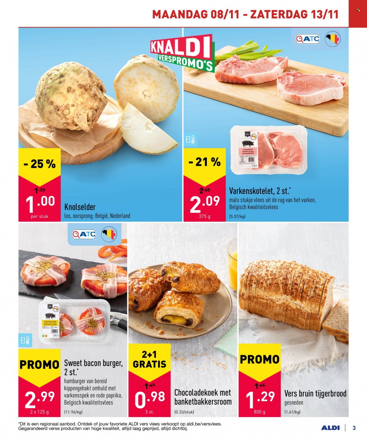 thumbnail - ALDI-aanbieding - 08/11/2021 - 19/11/2021 -  producten in de aanbieding - rode paprika, bacon. Pagina 3.