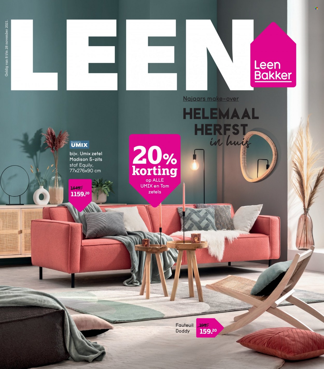 thumbnail - Catalogue Leen Bakker - 08/11/2021 - 28/11/2021 - Produits soldés - fauteuil. Page 1.