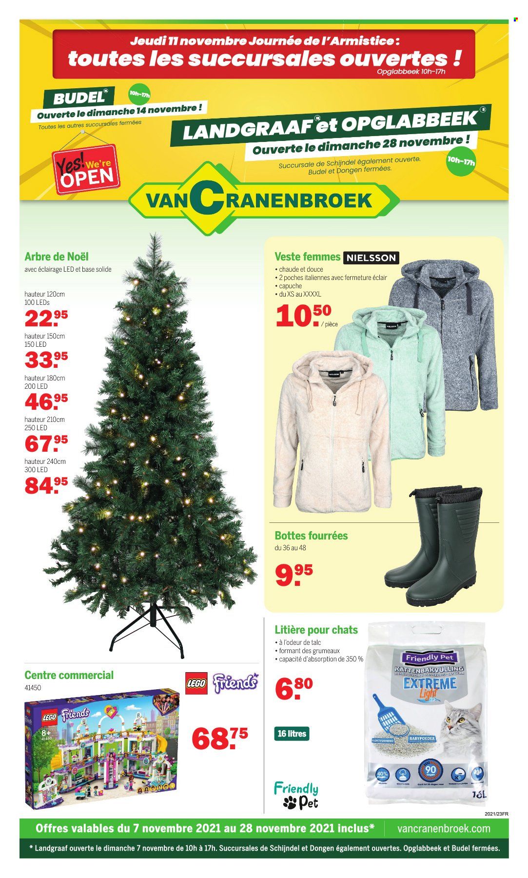 thumbnail - Catalogue Van Cranenbroek - 07/11/2021 - 28/11/2021 - Produits soldés - bottes, litière, veste, Lego, Lego Friends. Page 1.