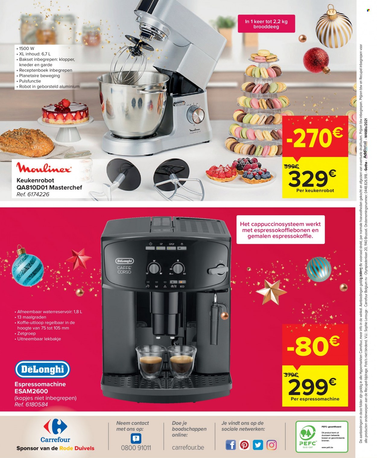 thumbnail - Carrefour hypermarkt-aanbieding - 17/11/2021 - 24/12/2021 -  producten in de aanbieding - koffie, foto, robot. Pagina 80.