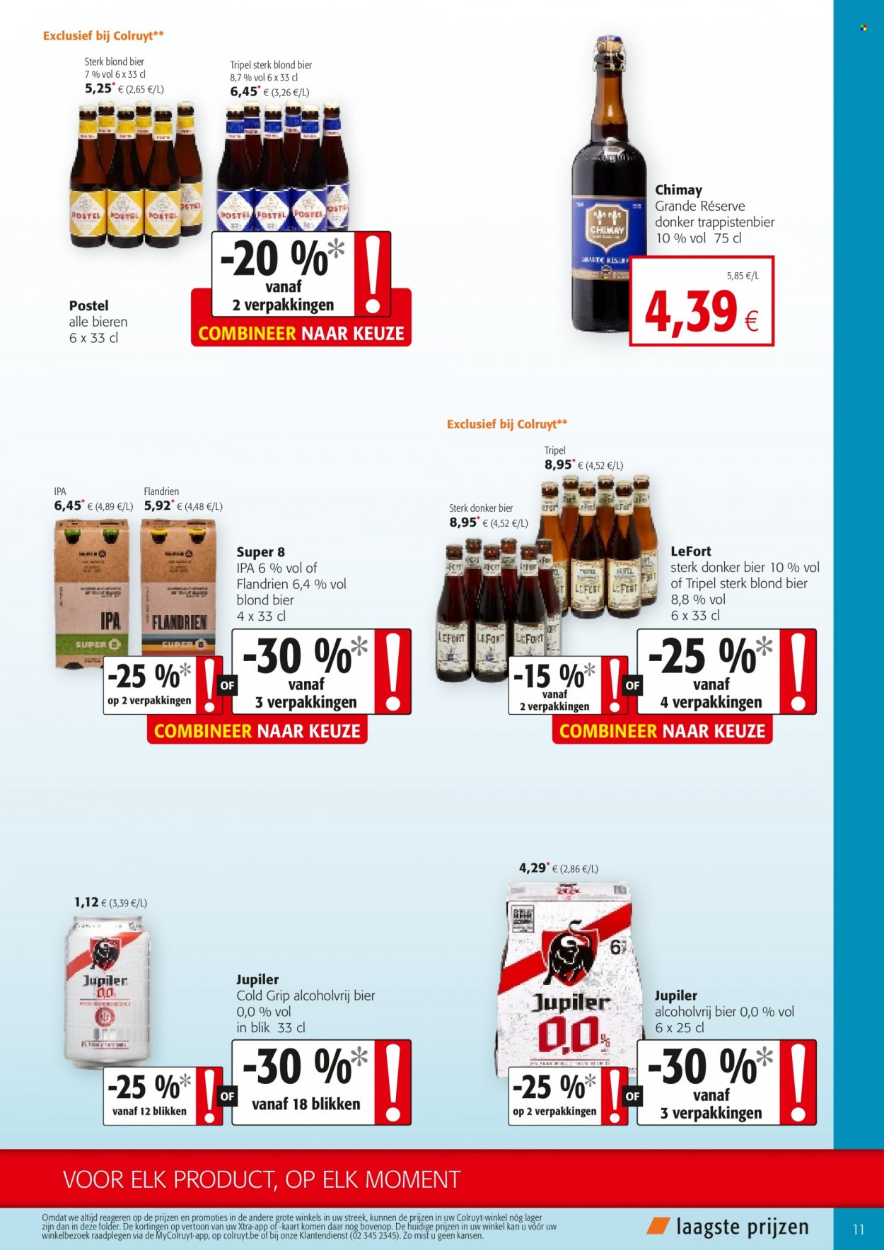 thumbnail - Colruyt-aanbieding - 17/11/2021 - 30/11/2021 -  producten in de aanbieding - donker bier, Jupiler, bier. Pagina 11.
