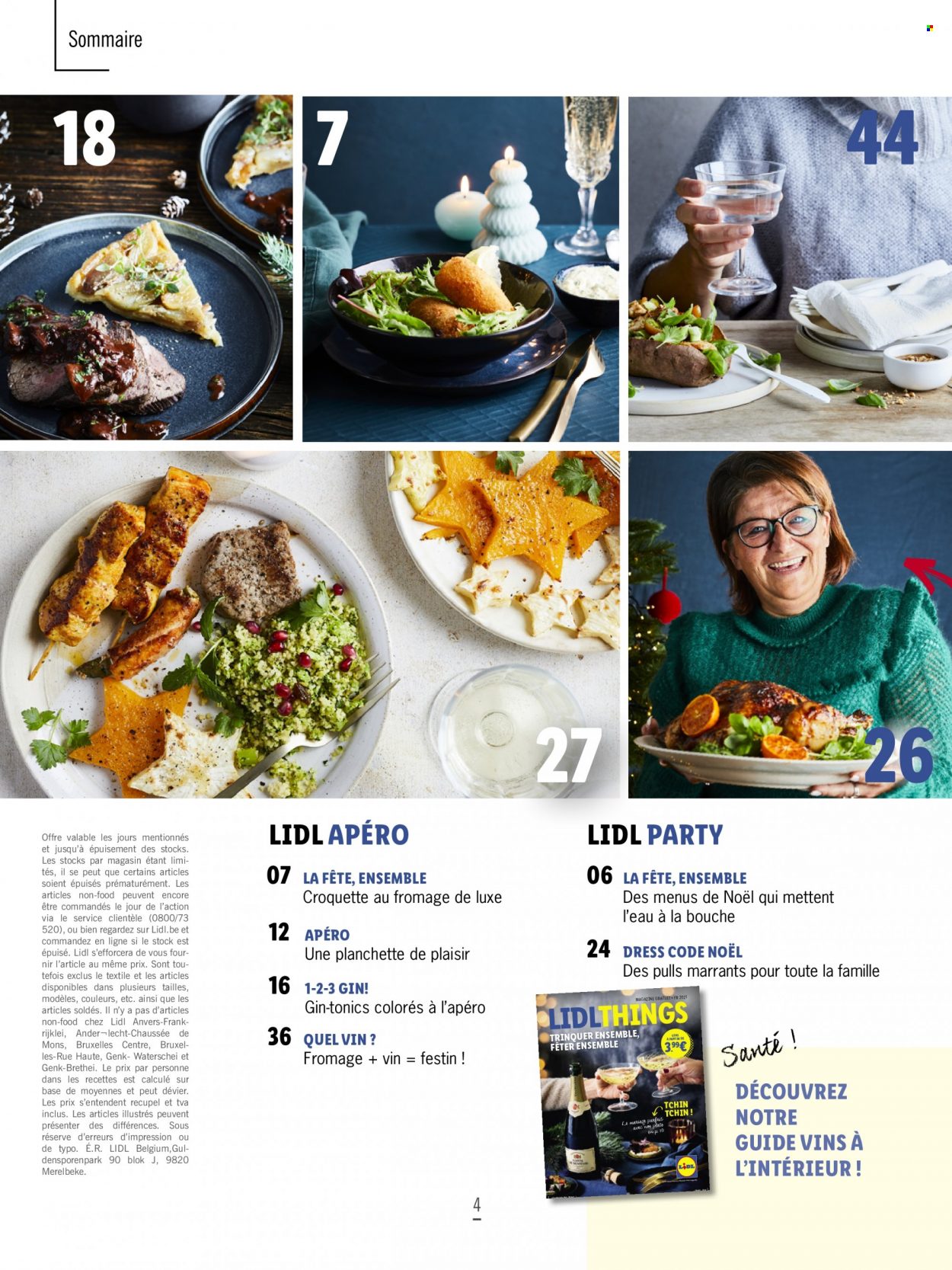 thumbnail - Catalogue Lidl - Produits soldés - vin, gin, magazine. Page 4.