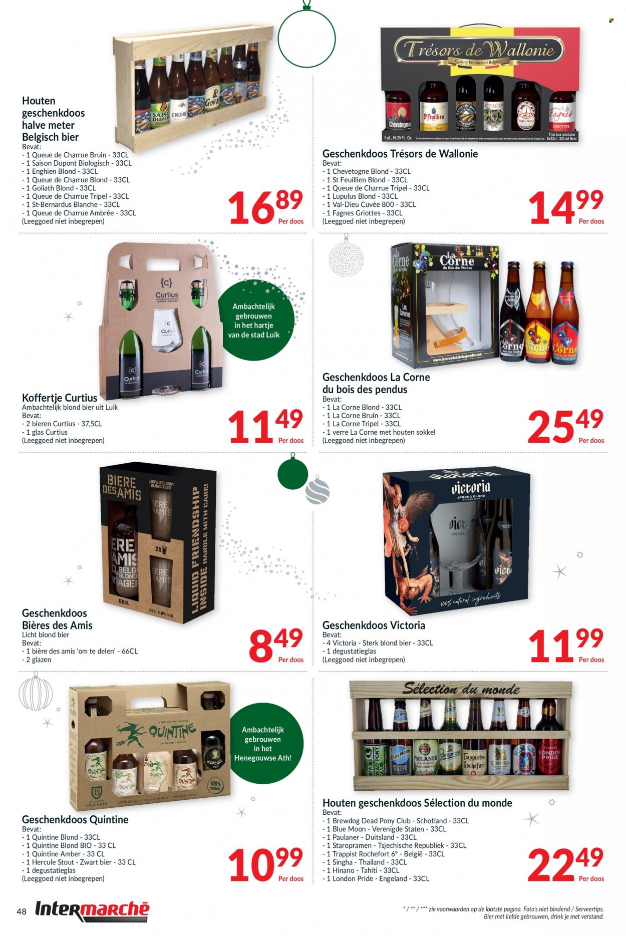 thumbnail - Intermarché-aanbieding - 23/11/2021 - 31/12/2021 -  producten in de aanbieding - bier, glazen. Pagina 48.