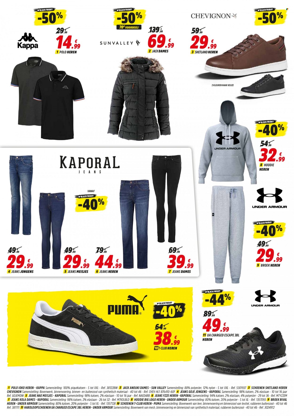 thumbnail - Catalogue Intersport - 22/11/2021 - 28/11/2021 - Produits soldés - Kappa, Under Armour, Puma, Kaporal, jeans, t-shirt. Page 3.