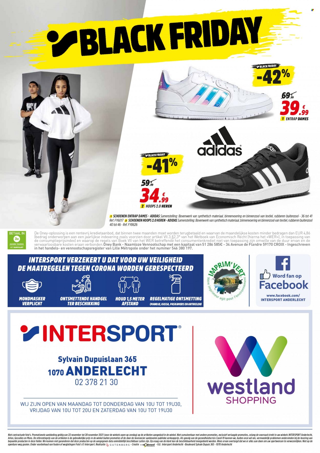 thumbnail - Catalogue Intersport - 22/11/2021 - 28/11/2021 - Produits soldés - Adidas. Page 4.