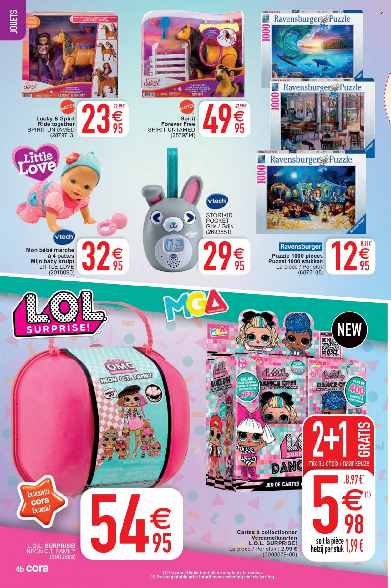 thumbnail - Catalogue Cora - 30/11/2021 - 13/12/2021 - Produits soldés - puzzle, L.O.L. Surprise, bébé jouet. Page 4.