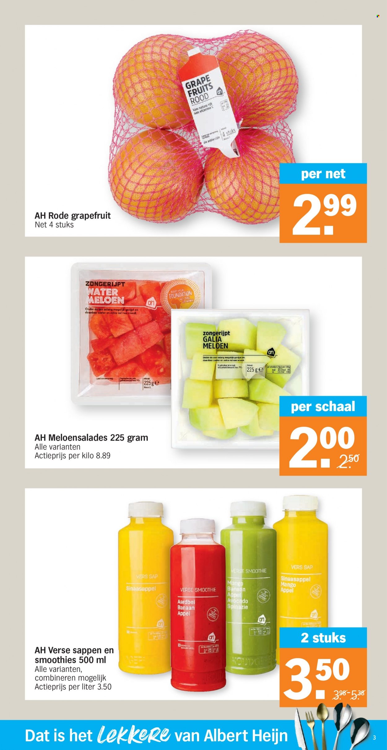 thumbnail - Catalogue Albert Heijn - 29/11/2021 - 05/12/2021 - Produits soldés - smoothie. Page 3.