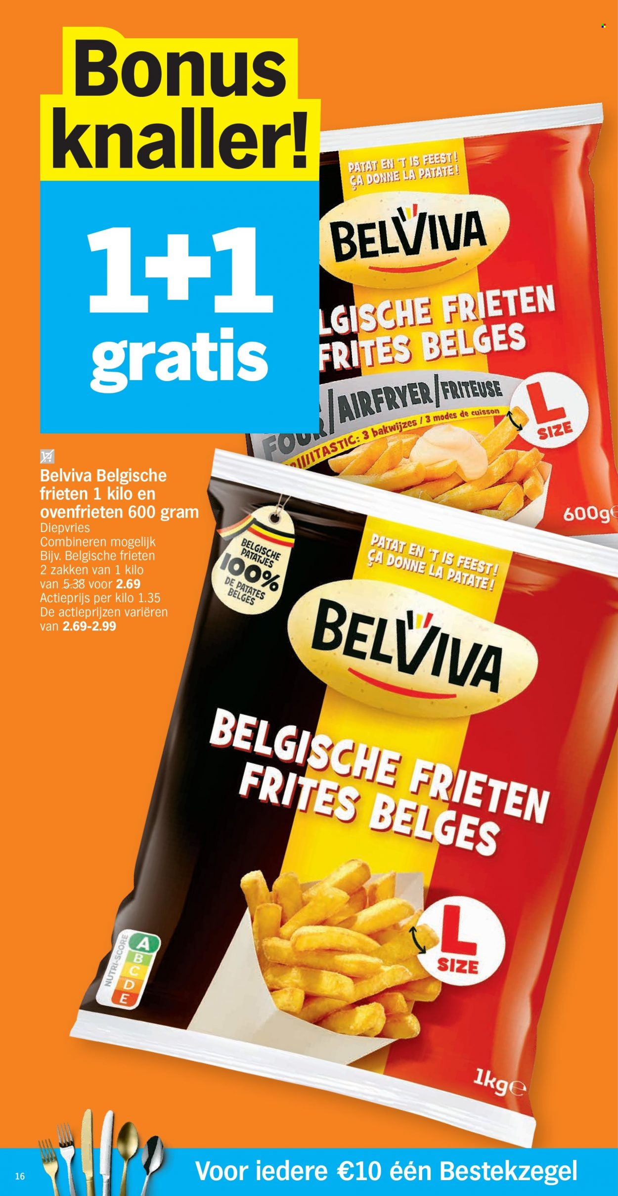 thumbnail - Albert Heijn-aanbieding - 29/11/2021 - 05/12/2021 -  producten in de aanbieding - frites. Pagina 16.