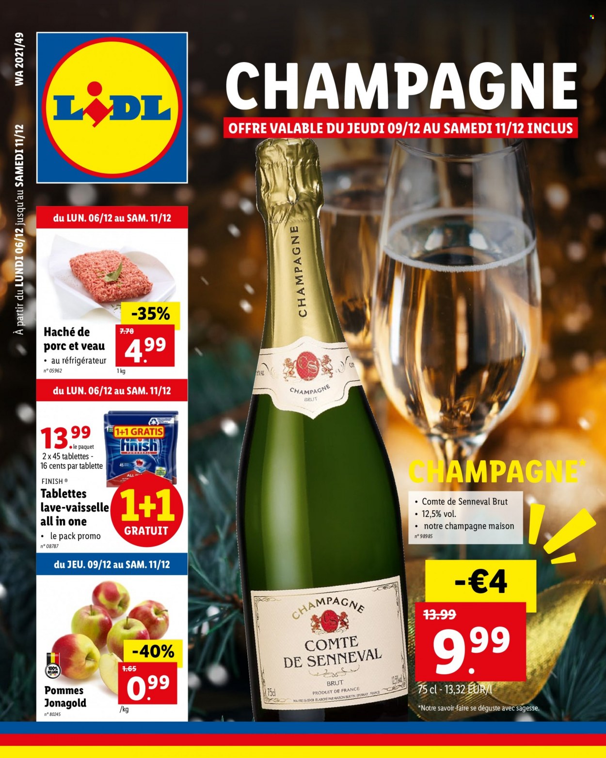 thumbnail - Lidl-aanbieding - 06/12/2021 - 11/12/2021 -  producten in de aanbieding - champagne, Finish. Pagina 1.