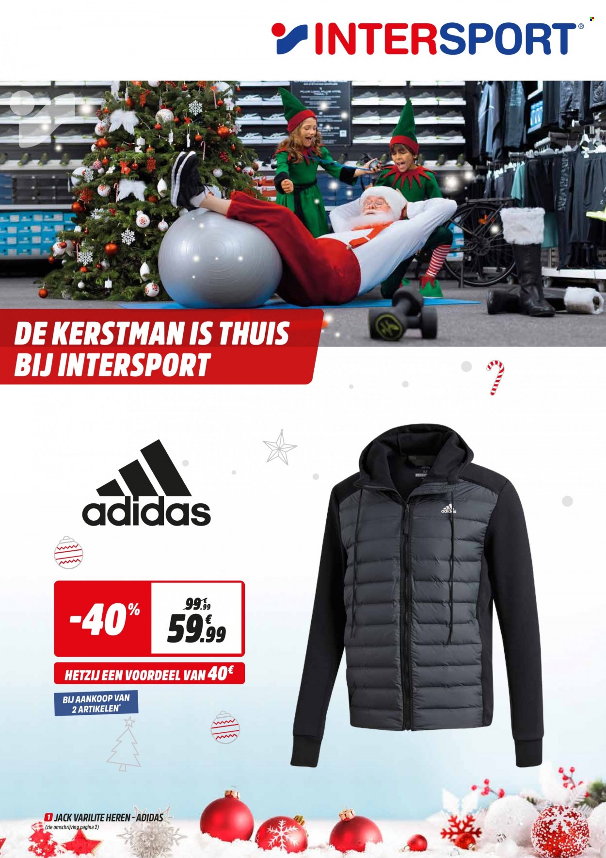 thumbnail - Catalogue Intersport - 29/11/2021 - 24/12/2021 - Produits soldés - Adidas. Page 1.