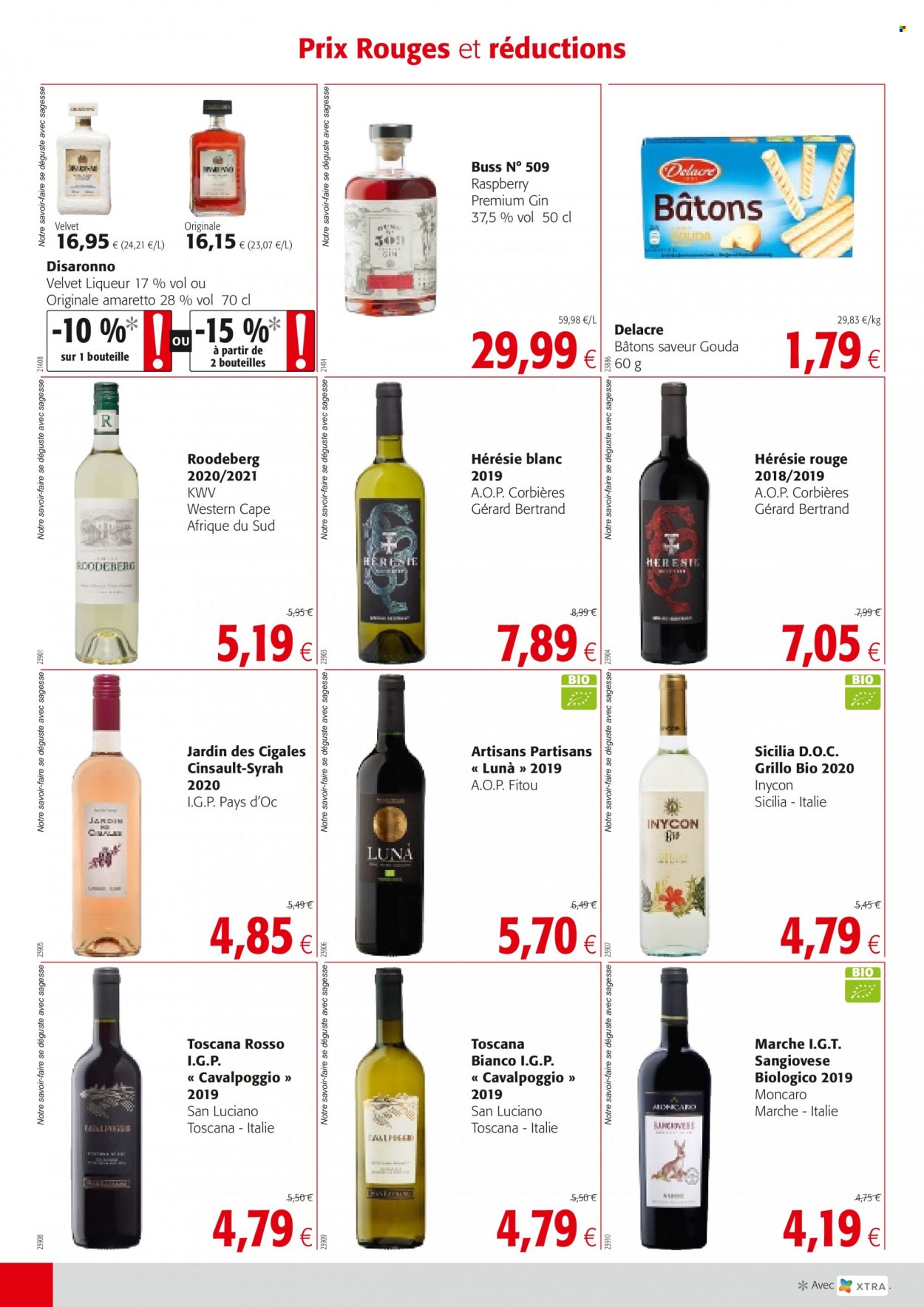 thumbnail - Colruyt-aanbieding - 01/12/2021 - 14/12/2021 -  producten in de aanbieding - gouda, Amaretto, liqueur, gin. Pagina 4.