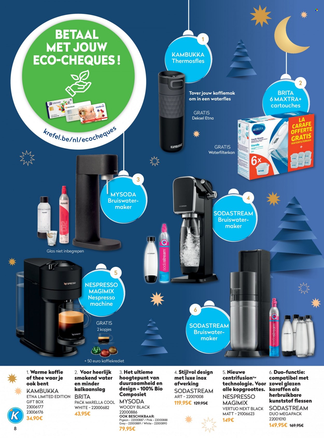 thumbnail - Krëfel-aanbieding - 01/12/2021 - 31/12/2021 -  producten in de aanbieding - Nespresso, SodaStream. Pagina 8.