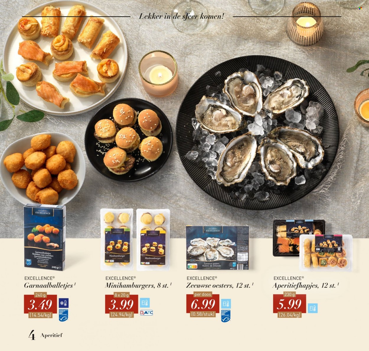 thumbnail - ALDI-aanbieding -  producten in de aanbieding - oesters, aperitiefhapjes. Pagina 4.