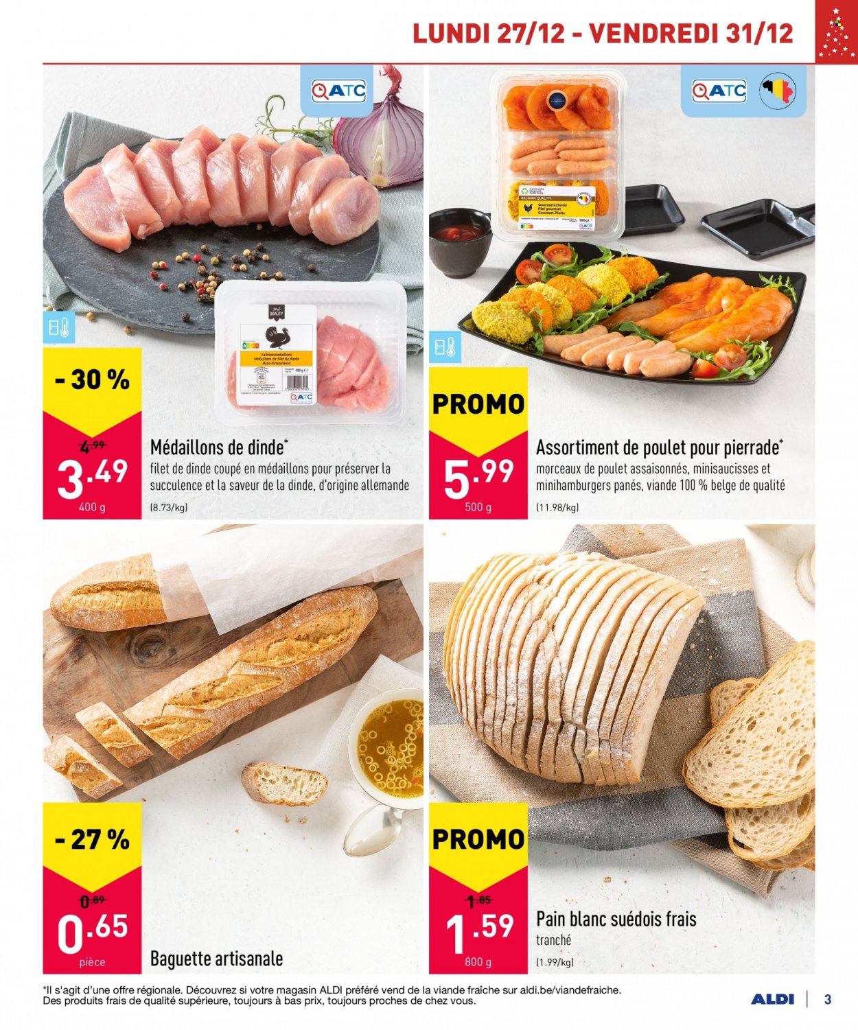 thumbnail - ALDI-aanbieding - 27/12/2021 - 31/12/2021 -  producten in de aanbieding - gourmetschotel, baguette. Pagina 3.