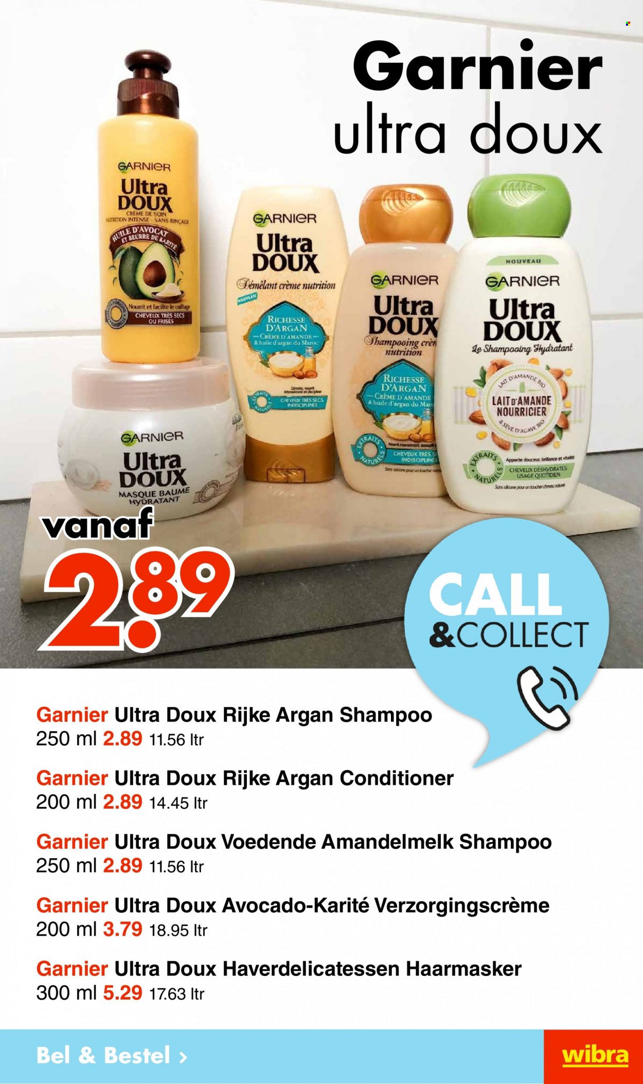 thumbnail - Wibra-aanbieding -  producten in de aanbieding - shampoo, Garnier, conditioner. Pagina 3.