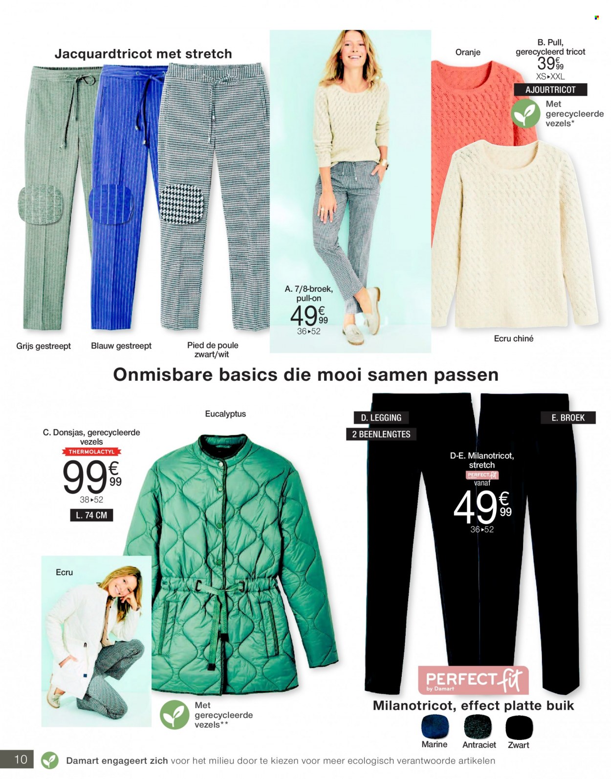 thumbnail - Damart-aanbieding - 01/01/2022 - 31/01/2022 -  producten in de aanbieding - broek, blouse, riem. Pagina 10.