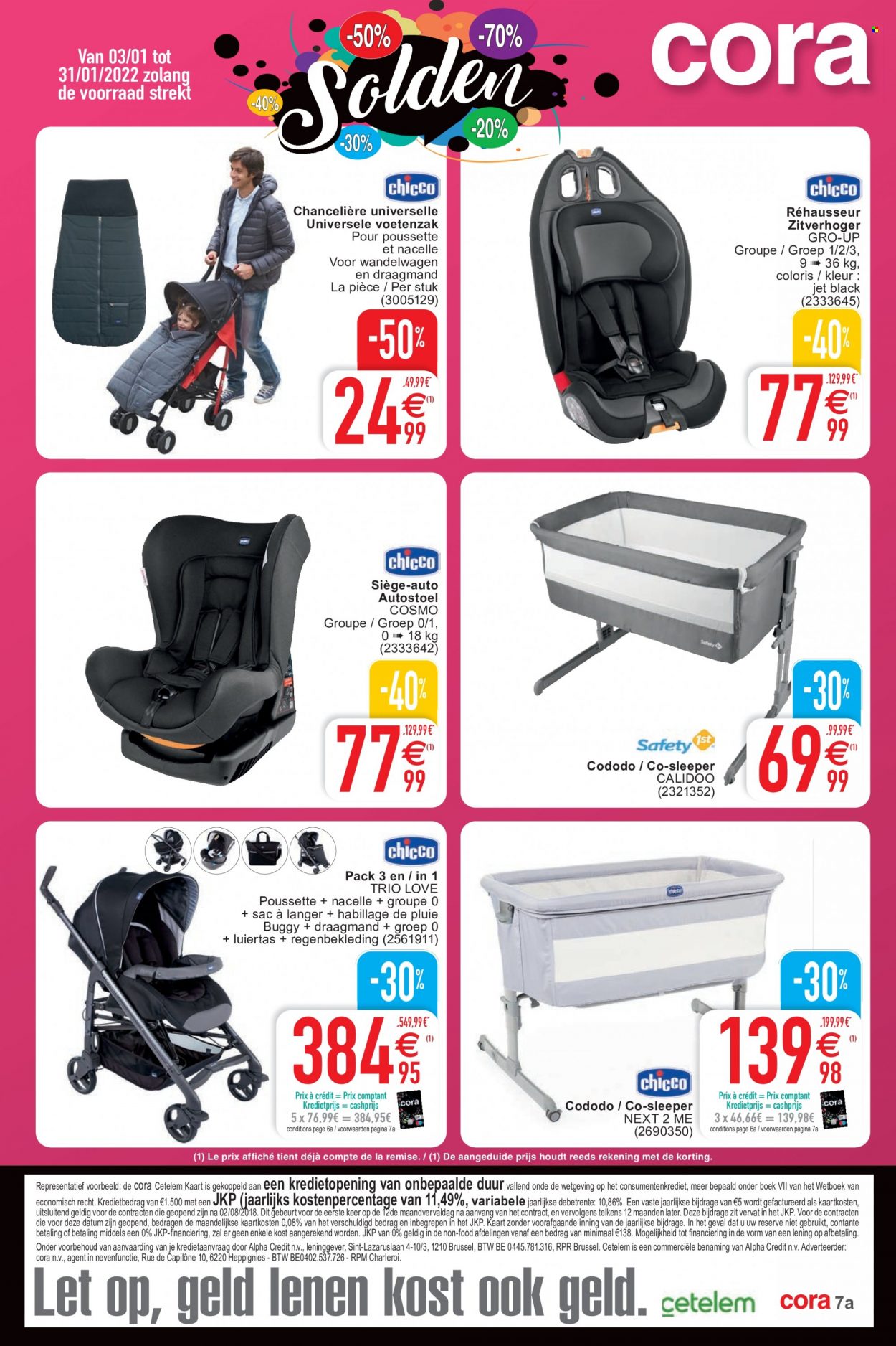 thumbnail - Cora-aanbieding - 03/01/2022 - 31/01/2022 -  producten in de aanbieding - luiertas, autostoel. Pagina 7.