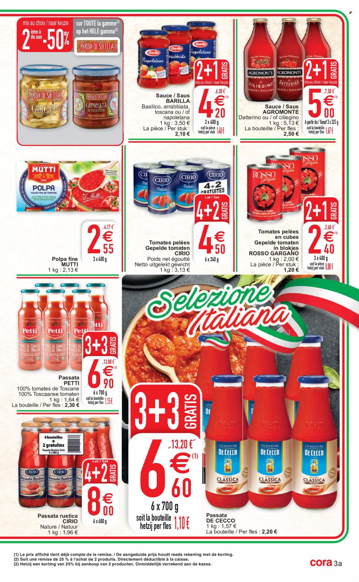 thumbnail - Cora-aanbieding - 04/01/2022 - 10/01/2022 -  producten in de aanbieding - Polpa, gepelde tomaten, Gamma. Pagina 3.