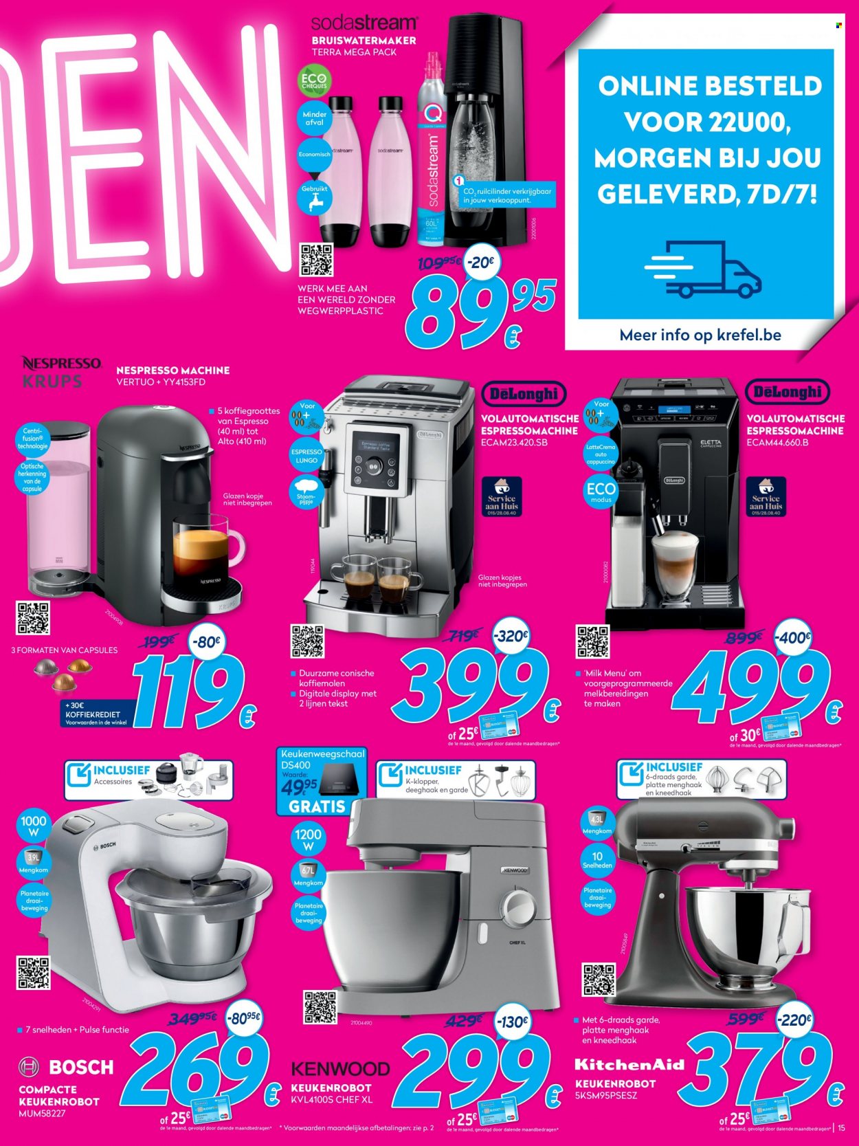 thumbnail - Krëfel-aanbieding - 03/01/2022 - 31/01/2022 -  producten in de aanbieding - Nespresso. Pagina 15.