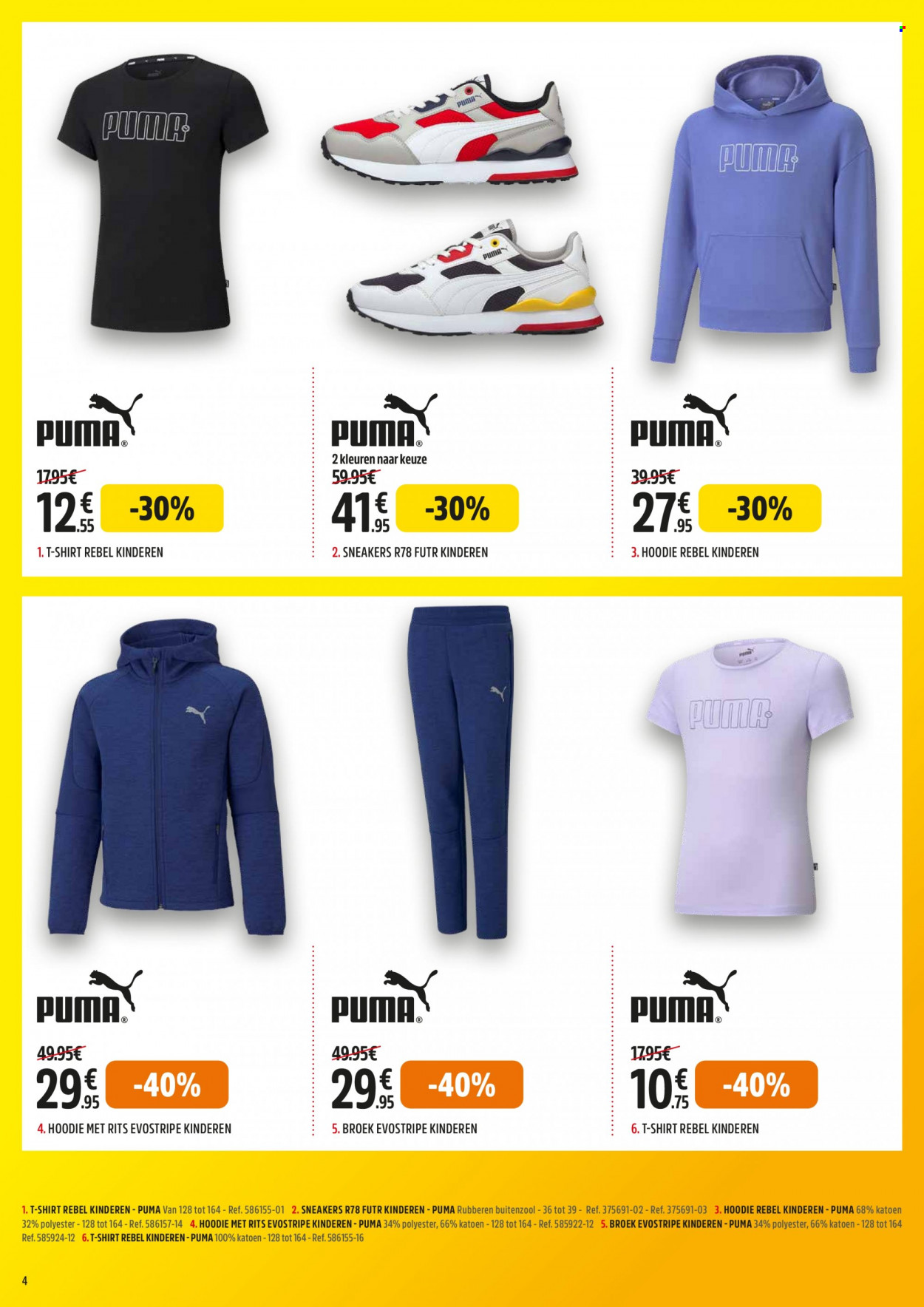 thumbnail - Intersport-aanbieding - 03/01/2022 - 31/01/2022 -  producten in de aanbieding - Puma, sneakers, broek, shirt, t-shirt. Pagina 4.